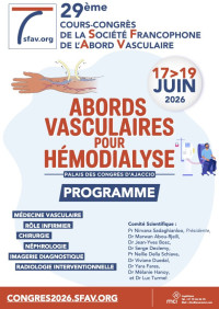 29ème Cours-Congrès de la SFAV